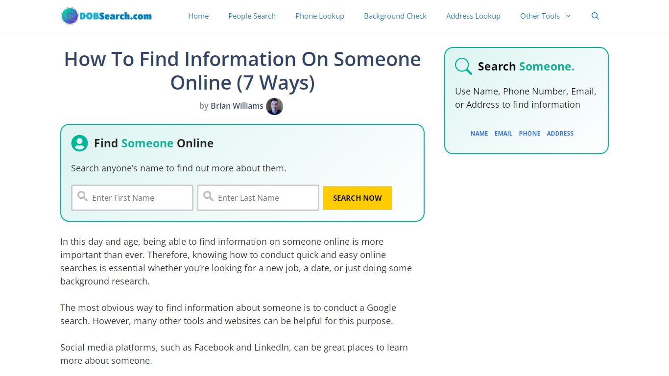 How To Find Information On Someone Online (7 Ways)